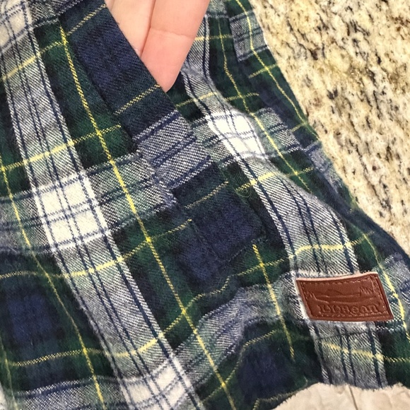 LL Bean Hooded Flannel Zip-up Women's Size L - Picture 7 of 8